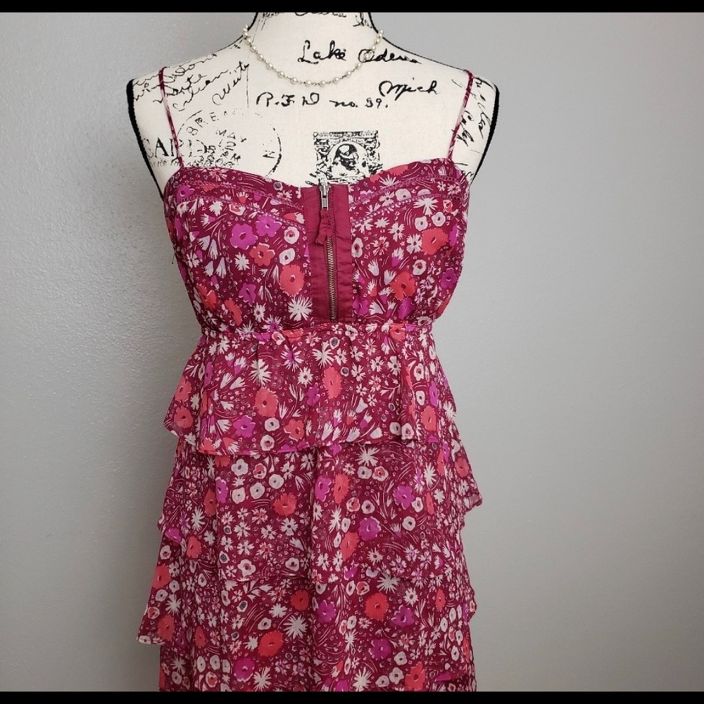 American Eagle Tiered Floral Sundress 10